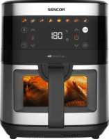 Sencor SFR 9000SS AirFryer Forrólevegős sütő 9L 1700 Watt - Ezüst/Fekete
