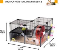 Ferplast Multipla Rágcsáló Ketrec (107,5 x 37,5 x 42 cm) - Átlátszó