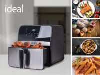 Eldom IK1501 Ideal AirFryer Forrólevegős sütő 6,5L 1800 Watt - Fekete / Inox