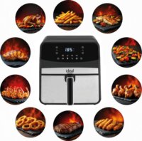 Eldom IK1501 Ideal AirFryer Forrólevegős sütő 6,5L 1800 Watt - Fekete / Inox
