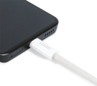 Delight 55555WH-1 USB-C apa - USB-C apa Adat- és töltőkábel 1m - Fehér