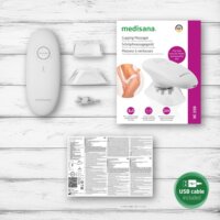 Medisana VC 150 Akkus Tapadókorongos masszázs EMS technológiával és piros fénnyel - Fehér