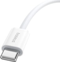 Baseus Superior USB-C apa - USB-C apa Adat- és töltőkábel 1m - Fehér