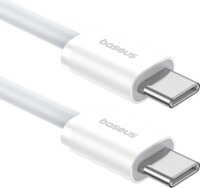 Baseus Superior USB-C apa - USB-C apa Adat- és töltőkábel 1m - Fehér