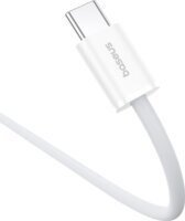 Baseus Superior USB-C apa - USB-C apa Adat- és töltőkábel 1m - Fehér
