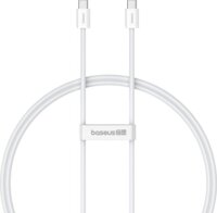 Baseus Superior USB-C apa - USB-C apa Adat- és töltőkábel 1m - Fehér