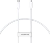 Baseus Superior USB-C apa - USB-C apa Adat- és töltőkábel 1m 240W - Fehér
