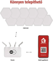 Emos ZIW22AR GoSmart Hexagon RGBIC Dekorációs Lámpa Készlet (10db / csomag)