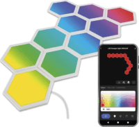 Emos ZIW22AR GoSmart Hexagon RGBIC Dekorációs Lámpa Készlet (10db / csomag)