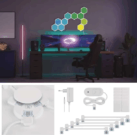 Emos ZIW22AR GoSmart Hexagon RGBIC Dekorációs Lámpa Készlet (10db / csomag)