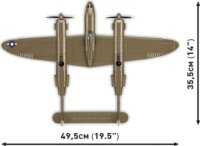 Cobi Lockheed P-38H Lightning Repülőgép 652 darabos Építőjáték