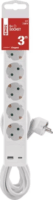 Emos P1523CU 220V 1x USB-A / 1x USB-C Hálózati elosztó 5 aljzatos 3m - Fehér