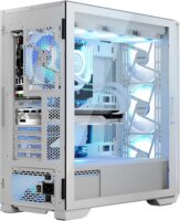 Modecom Horizon Flow ARGB Midi Torony Számítógépház + 3db 140mm / 1db 120mm ventilátor - Fehér