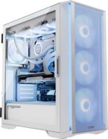Modecom Horizon Flow ARGB Midi Torony Számítógépház + 3db 140mm / 1db 120mm ventilátor - Fehér