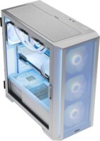 Modecom Horizon Flow ARGB Midi Torony Számítógépház + 3db 140mm / 1db 120mm ventilátor - Fehér