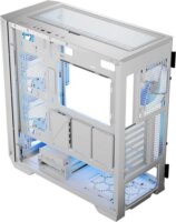 Modecom Horizon Flow ARGB Midi Torony Számítógépház + 3db 140mm / 1db 120mm ventilátor - Fehér