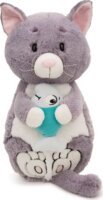Nici Green Cica és hal plüssfigura 40 cm - Szürke / Kék