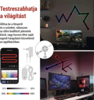 Emos ZIW269R GoSmart Lines RGBIC Dekorációs Lámpa készlet (9db / csomag) - Fekete