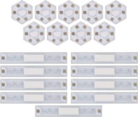 Emos ZIW269R GoSmart Lines RGBIC Dekorációs Lámpa készlet (9db / csomag) - Fekete