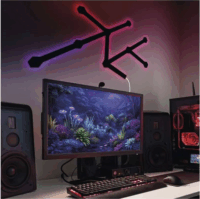 Emos ZIW269R GoSmart Lines RGBIC Dekorációs Lámpa készlet (9db / csomag) - Fekete