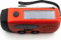 Denver SCR-2005 Akkus Napelemes hordozható FM Zsebrádió - Piros