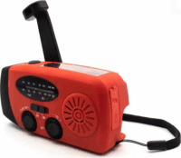 Denver SCR-2005 Akkus Napelemes hordozható FM Zsebrádió - Piros