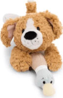 Nici Fekvő kutyus kacsával plüssfigura 30cm - Barna