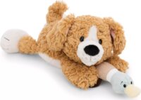 Nici Fekvő kutyus kacsával plüssfigura 30cm - Barna