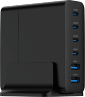 Gembird TA-UC-2A4C 2x USB-A / 4x USB-C Gan Hálózati Gyorstöltő Adapter 75W - Fekete