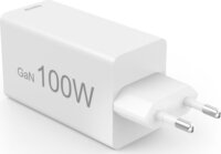 Hama 201997 2x USB-C / USB-A GaN Hálózati Gyorstöltő Adapter 100W - Fehér