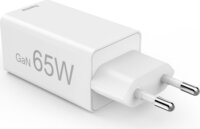 Hama 201996 2x USB-C / USB-A GaN Hálózati Gyorstöltő Adapter 65W - Fehér