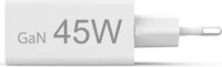 Hama 201993 Mini GaN USB-A / USB-C Hálózati Gyorstöltő Adapter 45W - Fehér