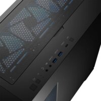 Modecom Horizon Flow ARGB Midi Torony Számítógépház + 3db 140mm / 1db 120mm ventilátor - Fekete