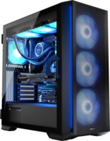 Modecom Horizon Flow ARGB Midi Torony Számítógépház + 3db 140mm / 1db 120mm ventilátor - Fekete