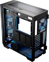 Modecom Horizon Flow ARGB Midi Torony Számítógépház + 3db 140mm / 1db 120mm ventilátor - Fekete