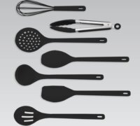 Maestro MR-1542-BLACK Konyhai eszköz készlet tartóval (8 részes) - Fekete