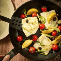 De Buyer DB8220-28 Ceranoa Univerzális serpenyő 28cm - Fekete