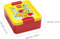 LEGO Room Copenhagen Iconic Girl Műanyag ételtároló 1,5L + kulacs 0,39L - Sárga / Piros