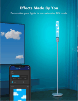Govee GOVH6078 RGBICWW Okos Fáklya Állólámpa Hang + Wifi + Bluetooth vezérlésel