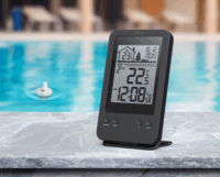 Sencor SWS 6900 POOL Időjárás állomás vezeték nélküli medenceérzékelővel - Fekete