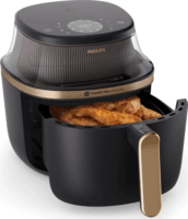 Philips NA322/00 Ovi Mini AirFryer Forrólevegős sütő 4,2L 1400 Watt - Fekete / Arany