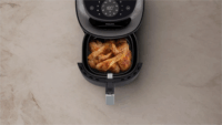 Philips NA322/00 Ovi Mini AirFryer Forrólevegős sütő 4,2L 1400 Watt - Fekete / Arany