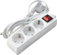 Blackbird Hálózati elosztó 3 aljzatos 1.5m - Fehér