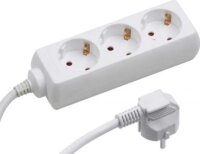 Blackbird Hálózati elosztó 3 aljzatos 1.5m - Fehér