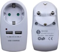 BlackBird BH1622 2xUSB-A Hálózati Dugalj - Fehér