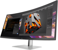 HP 37.5" Series 7 Pro 738PU 21:9 WQHD+ IPS Black Ívelt Monitor - Fekete/Ezüst