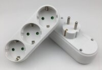 BlackBird BH1616 Hálózati Dugalj 3 aljzatos elosztó - Fehér