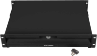 Lanberg AK-2001-B 19" 2U Kulcsos Rack Szekrény Fiók 360mm - Fekete