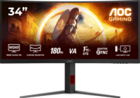 AOC 34" CU34G4 21:9 3440x1440 VA Ívelt Gaming Monitor - Fekete