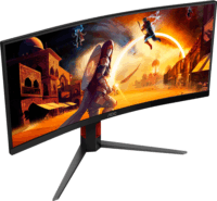 AOC 34" CU34G4 21:9 3440x1440 VA Ívelt Gaming Monitor - Fekete